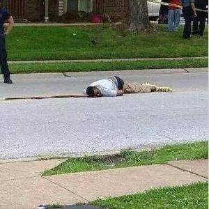 Mike Brown lay on the street for more than 4 hours.